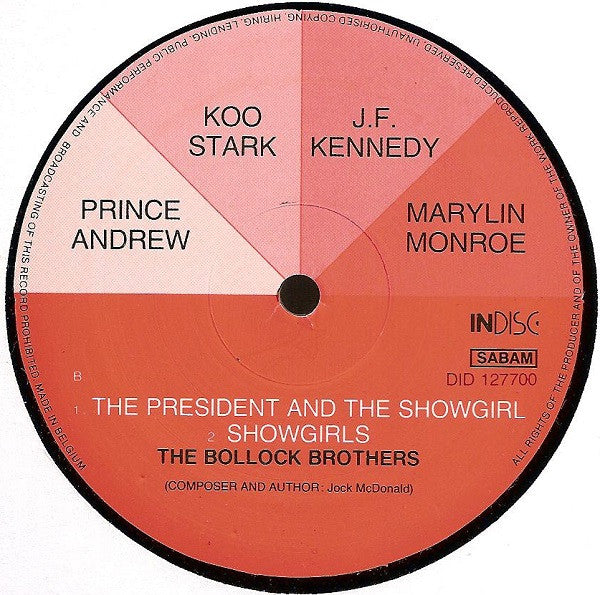 The Bollock Brothers : The Prince And The Showgirl (12", Maxi)