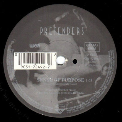 Pretenders* : Sense Of Purpose (7", Single, Sma)