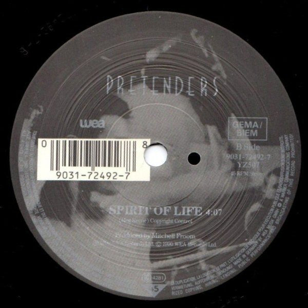 The Pretenders : Sense Of Purpose (7", Single, Sma)