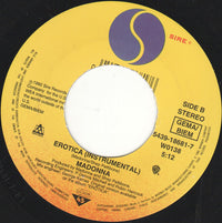 Madonna : Erotica (7", Single, Yel)