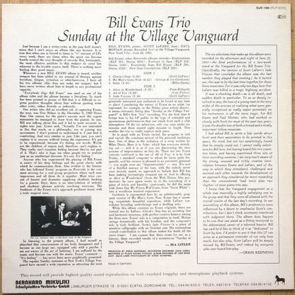 Bill Evans Trio* Featuring Scott La Faro* : Sunday At The Village Vanguard (LP, Album, RE)