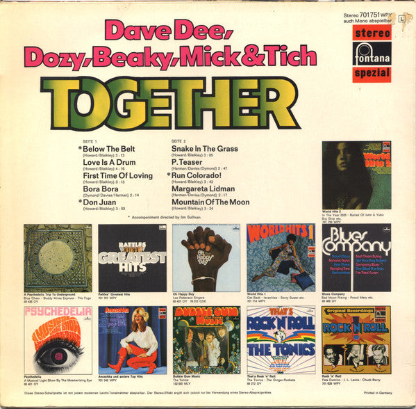 Dave Dee, Dozy, Beaky, Mick & Tich : Together (LP, Album)