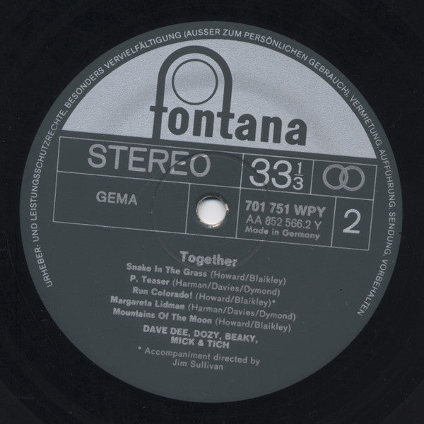 Dave Dee, Dozy, Beaky, Mick & Tich : Together (LP, Album)