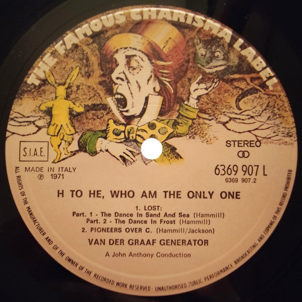 Van Der Graaf Generator : H To He Who Am The Only One (LP, Album, RE)