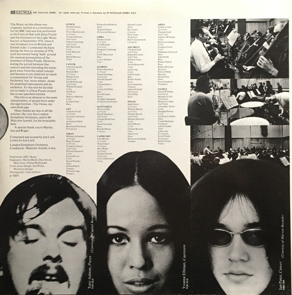 Jon Lord & London Symphony Orchestra : Gemini Suite (LP, Album, RP, Gat)