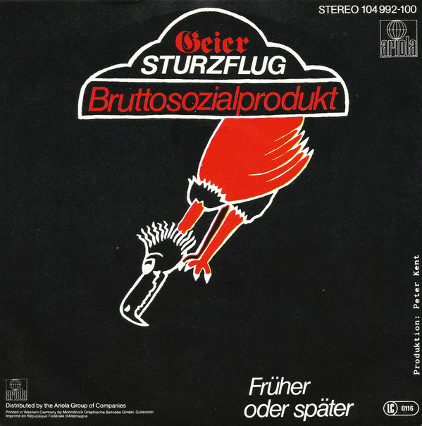 Geier Sturzflug : Bruttosozialprodukt (7", Single)