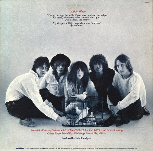 Patti Smith Group : Wave (LP, Album, Pit)