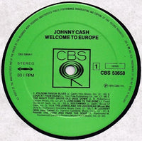 Johnny Cash : Welcome To Europe (LP, Comp, RE)