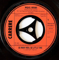 Miquel Brown : So Many Men - So Little Time (7", Single)
