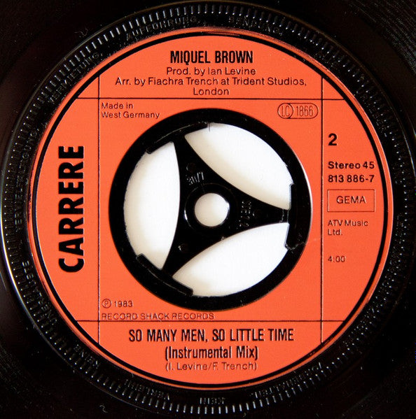 Miquel Brown : So Many Men - So Little Time (7", Single)