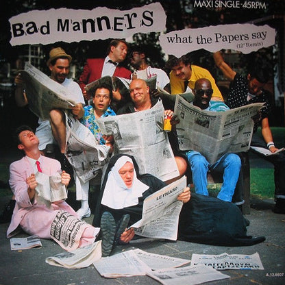 Bad Manners : What The Papers Say (12" Remix) (12", Maxi)