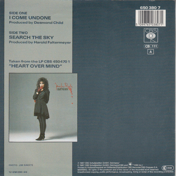 Jennifer Rush : I Come Undone (7", Single)
