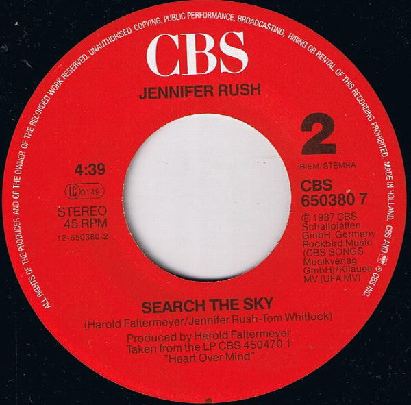 Jennifer Rush : I Come Undone (7", Single)