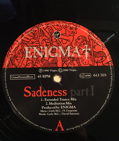 Enigma : Sadeness Part I (12", Maxi)