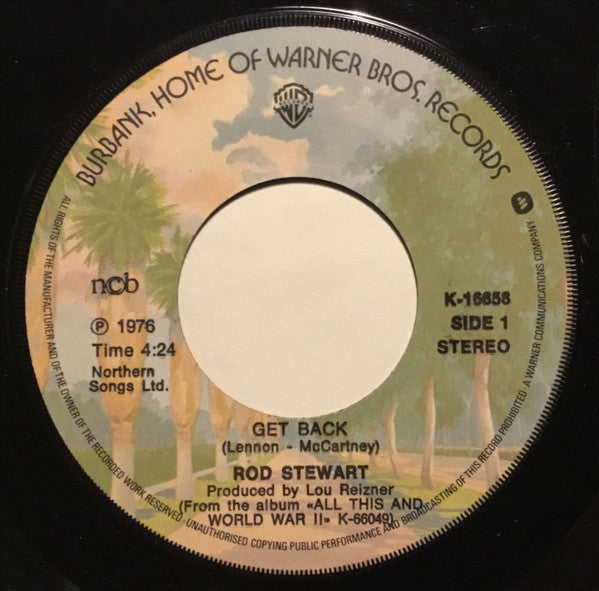 Rod Stewart : Get Back (7", Single)