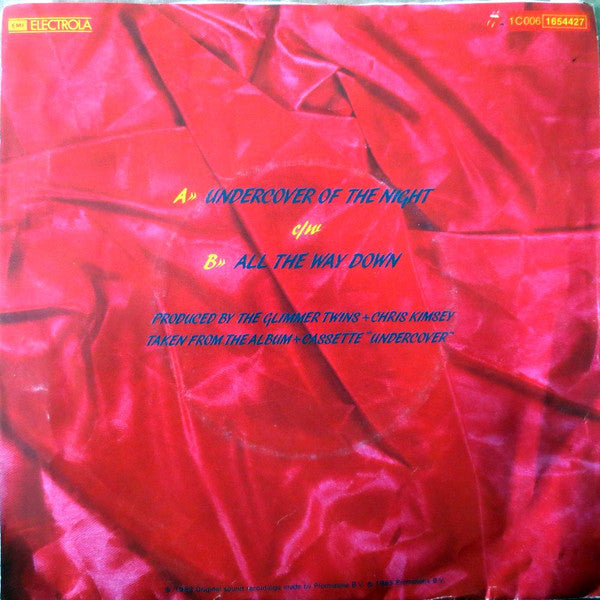 Rolling Stones* : Undercover Of The Night (7", Single)