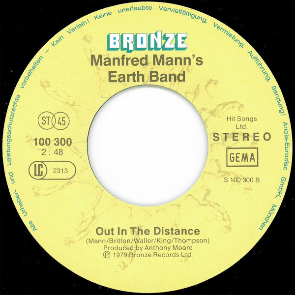 Manfred Mann's Earth Band : You Angel You (7", Single)