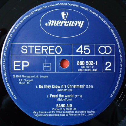 Band Aid : Do They Know It's Christmas? (12", EP)