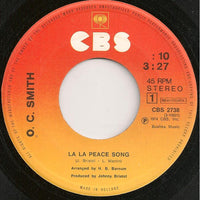 O.C. Smith* : La La Peace Song (7", Single)