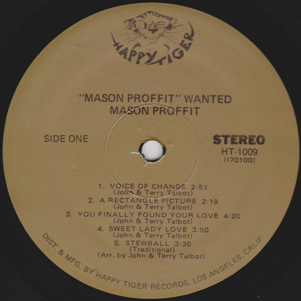 Mason Proffit : Wanted (LP, Album, RE, Gat)