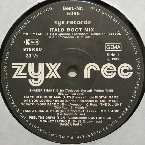 Various : Italo Boot Mix Vol. 1 (12", Mixed)