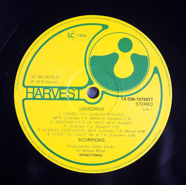 Scorpions : Lovedrive (LP, Album, RE)