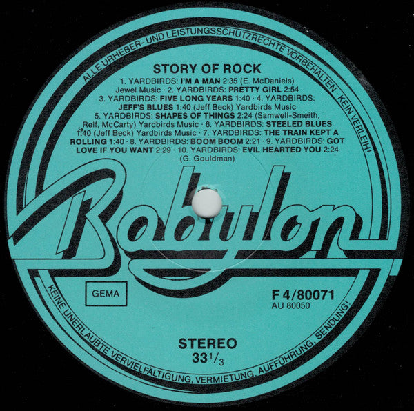 Various : The Story Of Rock (4xLP, Comp)