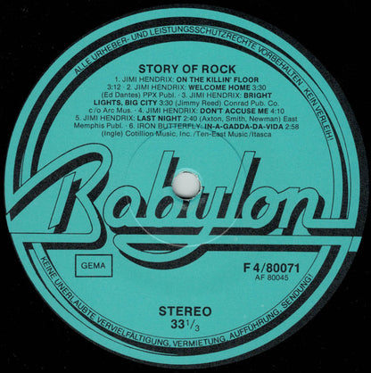 Various : The Story Of Rock (4xLP, Comp)