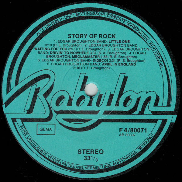 Various : The Story Of Rock (4xLP, Comp)