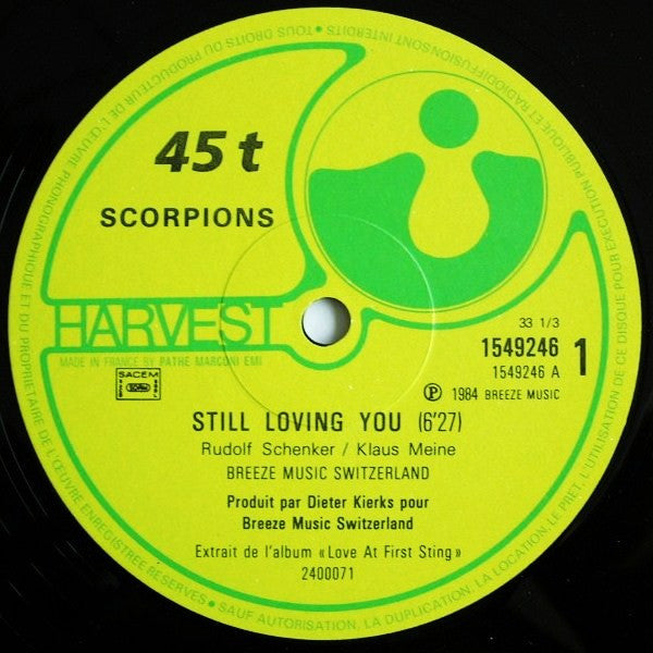 Scorpions : Still Loving You (12", Maxi)