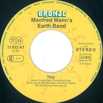 Manfred Mann's Earth Band : Mighty Quinn (7", Single)