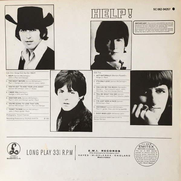 The Beatles : Help! (LP, Album, RE)