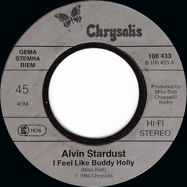 Alvin Stardust : I Feel Like Buddy Holly (7", Single)