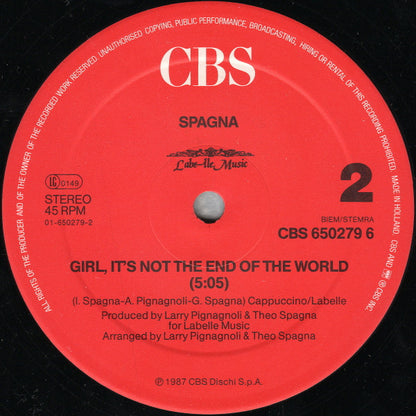 Spagna* : Call Me (12", Maxi)