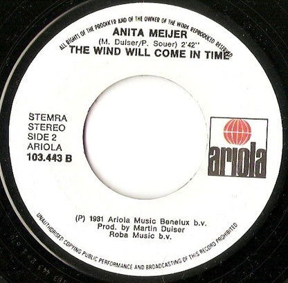 Anita Meyer : Why Tell Me, Why (7", Single)