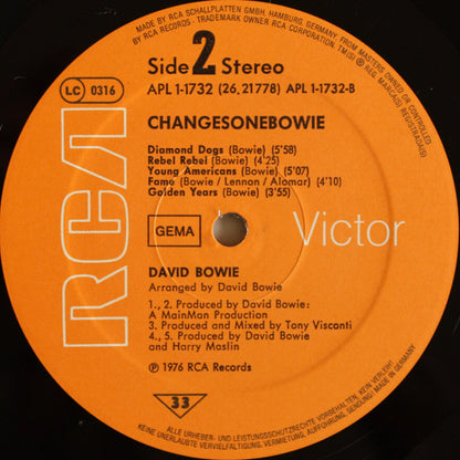 David Bowie : ChangesOneBowie (LP, Comp, RE)