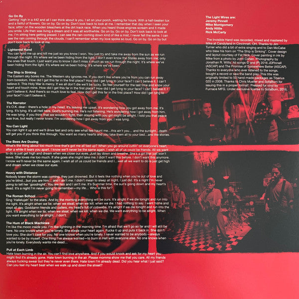 The Light Wires : The Light Wires / The Invisible Hand (LP, Album, RE + LP, Album, Red + Comp)