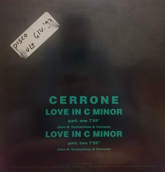 Cerrone : Love In C Minor (12")