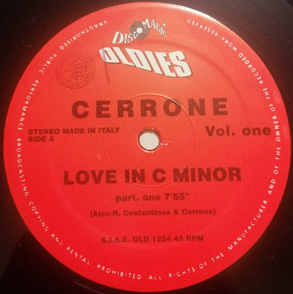 Cerrone : Love In C Minor (12")