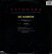 Lee Marrow : Sayonara (Don't Stop...) (12", Maxi, Ora)