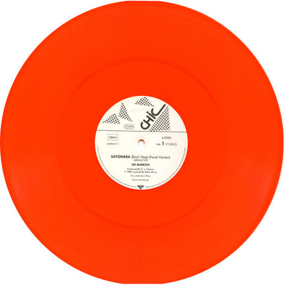 Lee Marrow : Sayonara (Don't Stop...) (12", Maxi, Ora)