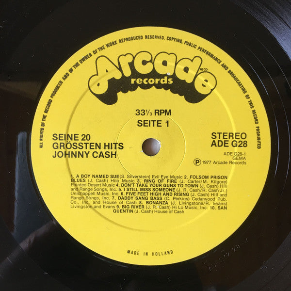 Johnny Cash : Seine 20 Grössten Hits (LP, Comp)