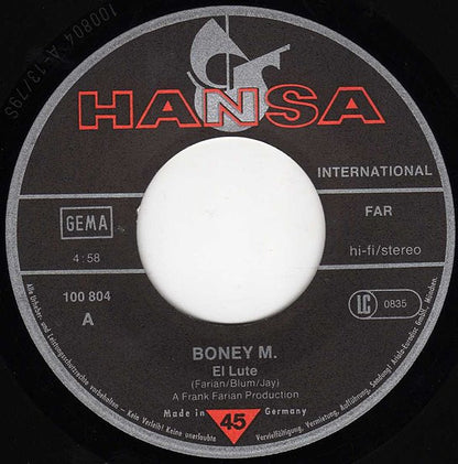 Boney M. : El Lute / Gotta Go Home (7", Single)