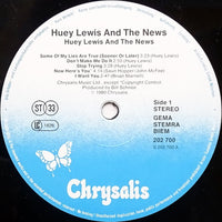 Huey Lewis And The News* : Huey Lewis And The News (LP, Album, RE)
