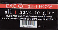 Backstreet Boys : All I Have To Give (12")