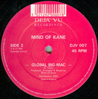 Mind Of Kane : Stabbed In The Back (12", Red)