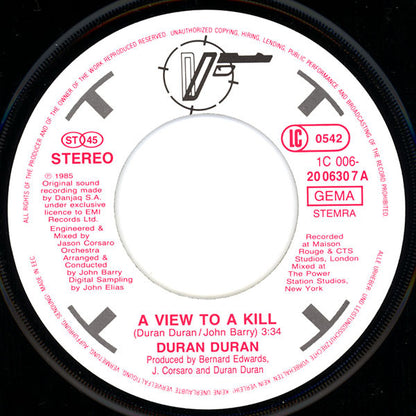 Duran Duran : A View To A Kill (Im Angesicht Des Todes) (7", Single)
