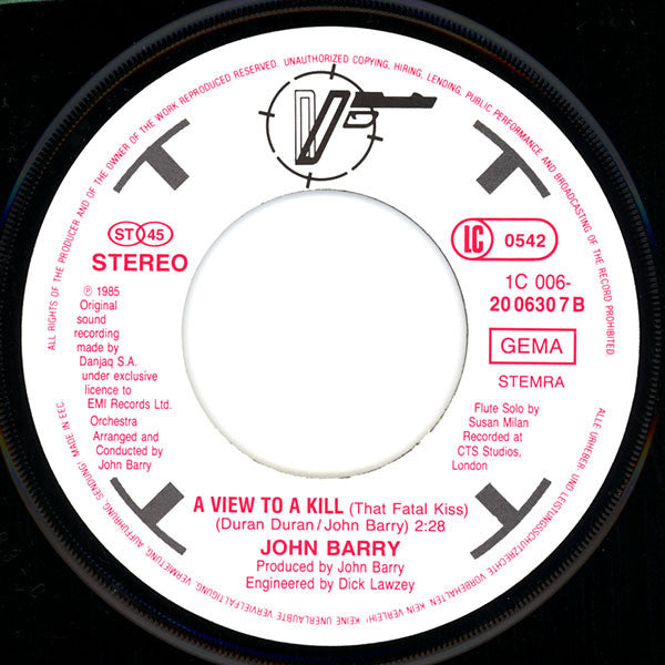 Duran Duran : A View To A Kill (Im Angesicht Des Todes) (7", Single)