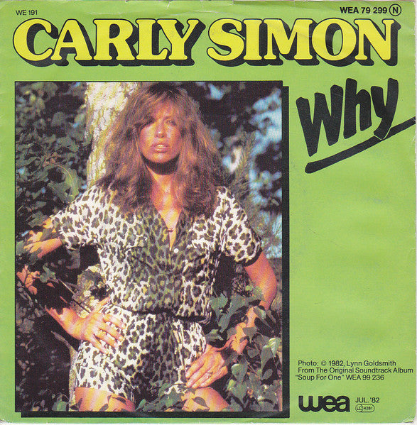 Carly Simon : Why (7", Single)