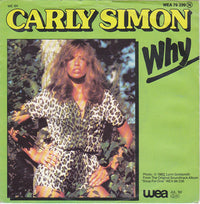 Carly Simon : Why (7", Single)